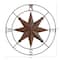18&#x22; Rustic Nautical Metal Compass Wall Art Decor